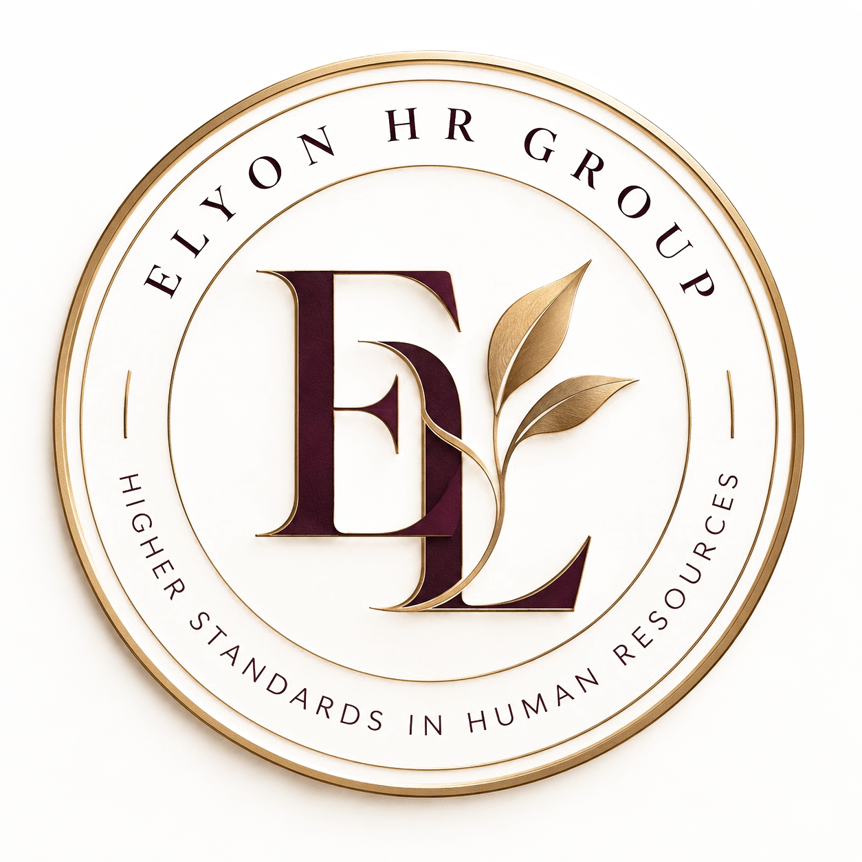 Elyon HR Group circular brand stamp